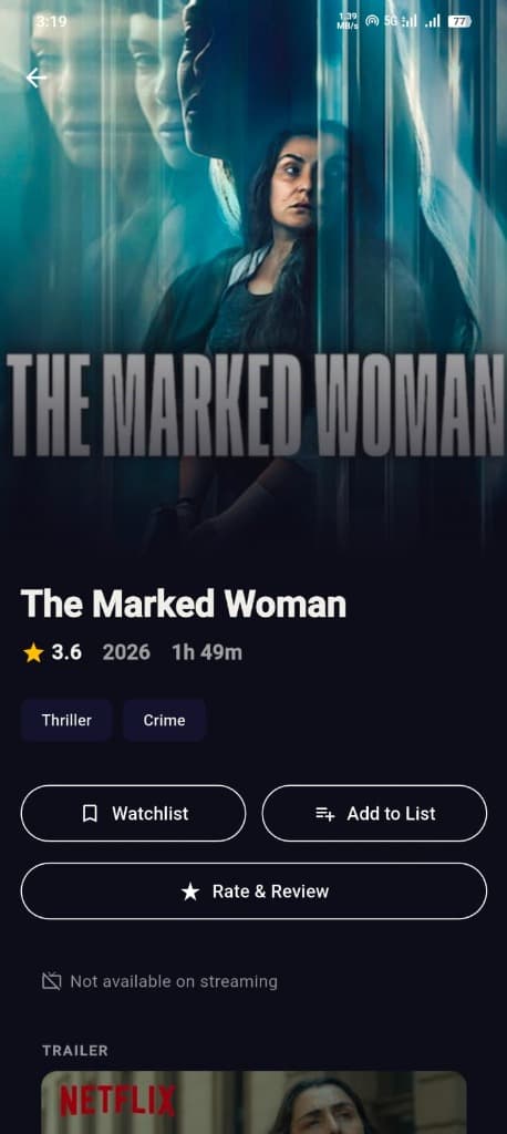Movie Social App screen 2